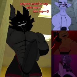 buff_male chubby_male cock cock_out dick femboy holding_penis holding_pole horny_femboy horny_male huge_cock karelia_(acerattman) looking_at_viewer loona_(cryptiacurves) loona_(helluva_boss) male male_loona male_only marie_(cally3d) pantie_bulge penis ready_for_sex ready_to_fuck rule_63 scp-999 thick_thighs tongue_out vrchat vrchat_avatar