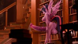 3d_(artwork) 4k absurd_res alicorn animal_genitalia animal_penis anthro ass balls big_balls big_breasts big_butt big_penis blender_(artwork) blender_cycles blush book bookshelf breasts digital_media_(artwork) equid equine equine_genitalia equine_penis eyewear friendship_is_magic fti_crossgender furniture futanari genitals glasses gynomorph hasbro hi_res horn horse huge_balls huge_cock hyper hyper_genitalia hyper_penis intersex library long_penis looking_at_viewer mammal medial_ring my_little_pony mythological_creature mythological_equine mythology nipples penis pony rule_63 solo twilight_sparkle_(mlp) whike wings