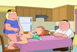 1girls 2boys 2d age_difference anal anal_creampie anal_penetration anal_sex animated balls being_watched big_penis biting_lip bottomless bouncing_breasts breasts cheating cheating_wife chris_griffin cuckold cum cum_in_ass cum_in_mouth cum_inside cum_on_body cum_on_breasts cum_on_face ejaculation erect_nipples erect_penis erection family_guy fat_male female functionally_nude functionally_nude_female huge_cock human incest kitchen laying_down laying_on_back light-skinned_female light-skinned_male light_skin lois_griffin longer_than_30_seconds lying lying_on_back male milf mother_and_son mp4 netorare nipples no_bra no_panties ntr older_female orange_hair orgasm penis peter_griffin pussy sex sfan shaved_pussy shirt shirt_up sound spread_legs straight table table_sex tagme teenage_boy teenager testicles thighs thrusting thrusting_into_ass video watching younger_male