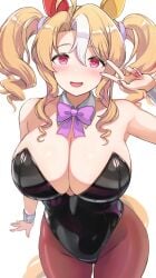 1girls big_breasts bowtie breasts bunny_ears bunny_girl bunnysuit enumiyan female human solo