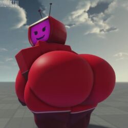 1girls 3d animated ass ass_focus ass_jiggle baseplate big_ass big_breasts big_butt breasts breasts_from_behind female female_only huge_ass huge_butt ms._tee_vee muitetul no_sound roblox roblox_hat robloxian robot robot_girl shorter_than_30_seconds tagme thick_thighs tv tv_head twerking video