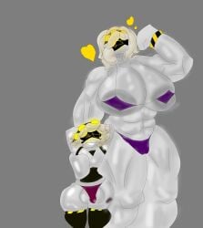 bikini femboy murder_drones muscular muscular_female n_(murder_drones) smooyt v_(murder_drones)