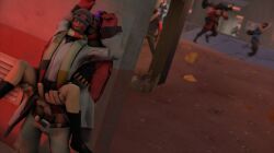 anal anal_sex battle blush boots bottomless bottomless_male clothed_sex erect_while_penetrated erection gay gay_sex heavy_weapons_guy human_only jokisenpai lifting_person male_only male_penetrated male_penetrating medic_(team_fortress_2) older_male outdoor_sex outdoors pants_down public_sex reverse_upright_straddle scout_(team_fortress_2) sniper_(team_fortress_2) soldier_(team_fortress_2) spread_legs spy_(team_fortress_2) standing_sex team_fortress_2 yaoi