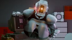 animated glados glados_(human) glados_(humanoid) humanoid_robot no_sound portal portal_(series) portal_2 robot robot_girl robot_humanoid robot_joints tagme video video_games