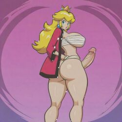 1futa ai_generated ass ass big_ass big_breasts big_butt breasts erection fundoshi fundoshi_futanari fundoshilover101 futanari happi_(clothing) huge_ass huge_breasts huge_butt mario_(series) nintendo princess_peach sarashi super_mario_bros.