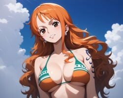 ai_generated bikini_top female female_only garnet849 nami_(one_piece) one_piece