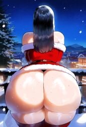 ai_generated ass ass_focus big_ass big_breasts big_butt big_thighs christmas christmas_outfit dijiai focus from_front_position front_view hourglass_figure looking_at_viewer nsfw round_ass round_butt spy_x_family thick thick_ass thick_butt thick_legs thick_thighs thighs wide_hips yor_briar yor_forger