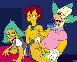 00s 1boy 2000s 2005 20th_century_fox 2girls clown erin_(the_simpsons) father_and_daughter female fox_corporation human krusty_the_clown male nev sophie_krustofsky straight the_simpsons