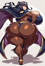 ai_generated big_ass big_breasts fire_emblem fire_emblem_awakening gigantic_ass gigantic_breasts gvukub huge_ass huge_breasts nintendo tharja_(fire_emblem) thick_thighs wide_hips wobbling_ass