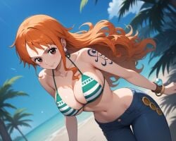 ai_generated bikini_top female female_only garnet849 nami_(one_piece) one_piece