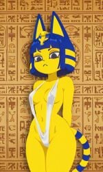1girls 2025 2d 2d_(artwork) ai_assisted ai_generated animal_crossing animal_ears animal_humanoid animal_tail ankha ankha_(animal_crossing) annoyed annoyed_expression ass big_ass big_butt big_thighs breasts cat_ears cat_tail catgirl egyptian egyptian_female female female_only hi_res high_resolution highres looking_at_viewer looking_back middle_finger nintendo paws rcos tail thighs thighs_focus tight_clothes tight_clothing tight_dress tight_fit yellow_body yellow_fur