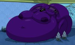 1girls blueberry_inflation hazbin_hotel inflation johndrawfatties lute_(hazbin_hotel) tagme