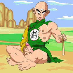 dragon_ball dragon_ball_z male male_only solo tagme tenshinhan tien_shinhan