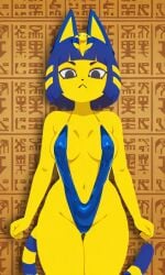 1girls 2025 2d 2d_(artwork) ai_assisted ai_generated animal_crossing animal_ears animal_humanoid animal_tail ankha ankha_(animal_crossing) annoyed annoyed_expression ass big_ass big_butt big_thighs breasts cat_ears cat_tail catgirl egyptian egyptian_female female female_only hi_res high_resolution highres looking_at_viewer looking_back middle_finger nintendo paws rcos tail thighs thighs_focus tight_clothes tight_clothing tight_dress tight_fit yellow_body yellow_fur