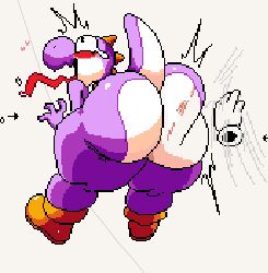 mario_(series) pixel_art purple_yoshi slap tagme wplace yoshi yoshi's_island