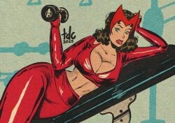 scarlet witch from avengers by thedarkcartoon