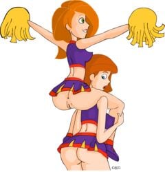 ann_possible cheerleader disney female female_only gkg human kim_possible kimberly_ann_possible mother_and_daughter multiple_females multiple_girls pussy smooth_skin tagme