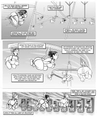 body_modification bondage breast_expansion breasts comic expansion factory female female_only forecastlemccormick kelly_chang modification nectarpharm original original_character original_characters suspension the_milkmaid_(nectarpharm) transformation vagina