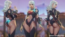 3d ass ass_focus clothed goth invisible_woman luna_snow luna_snow_(marvel_rivals) malice_(marvel) malice_(marvel_rivals) marvel_rivals mod