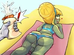bikini zombie (pvz) from electronic arts by zombiehorny