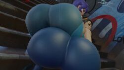 2girls 3d animated ass ass-to-ass ass_focus ass_press ass_shake bent_over big_ass bodysuit brown_hair capcom chun-li crossover double_ass_focus double_bun eastern_and_western_character female from_behind huge_ass juno_(overwatch) kishi leaning leaning_forward leggings multiple_females multiple_girls overwatch overwatch_2 purple_hair short_hair skin_tight street_fighter street_fighter_6 tagme tight_pants video