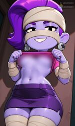 3d ai_generated brawl_stars breasts emz_(brawl_stars) hackwork legs sexy_pose supercell