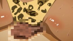 1boy 1girls 2020 animal_print animated assertive_female censored cowgirl_position dark-skinned_female dark_skin fat fat_man female gyaru large_penis leopard_print mind_control rei_(sexfriend_gakuen) riding rubbing rubbing_crotch sexfriend_gakuen shiny_skin spread_legs straddling tagme takeshi_ookubo thong ugly_bastard ugly_male