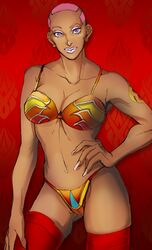 1girls breasts dark-skinned_female fire_emblem nathan_seymour rule_63 solo tagme tiger_and_bunny