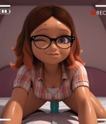 1girls ai_animation ai_generated alya_cesaire animated dildo dildo_in_pussy dildo_insertion dildo_penetration dildo_riding dildo_sitting female female_focus female_only miraculous_ladybug partially_clothed pov riding