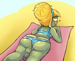 bikini zombie (pvz) from electronic arts by zombiehorny