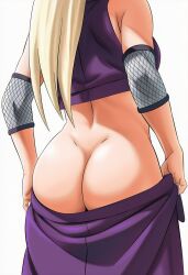 1girls ai_generated ass ass_focus back_view bare_ass bare_legs bare_thighs big_ass bubble_ass bubble_butt cowboy_shot elbow_pads faceless faceless_character faceless_female facing_away female female_only from_behind half-dressed huge_ass ino_yamanaka light-skinned_female light_skin long_hair looking_away low-angle_view lower_body manga_style mature mature_female milf mostly_nude naruto naruto_(series) naruto_shippuden no_panties partially_clothed pinup ponytail presenting presenting_ass presenting_hindquarters rear_view showing showing_ass skirt smooth_skin standing thick_ass unseen_female_face viewed_from_behind voluptuous white_skin