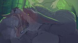 2boys anal_sex anthro canid canine from_behind fur furry gay human human_on_anthro league_of_legends male male/male male_only moan muscular nude penetration pinumontbalou riot_games sex small_dom_big_sub submissive_male tencent warwick werewolf wolf