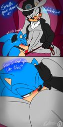 ball_gag bondage boots bound collar comic furry furry_only gag girly hedgehog male male_only mammal multiple_males musk no_humans redfirestar silver sonic_(series) sonic_the_hedgehog yaoi