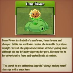 1girls animated anthro anthrofied ass belly belly_bulge breasts digestion fat female female_pred flora_fauna navel_vore plant plant_girl plant_humanoid plantie plants_vs._zombies popcap_games pred pussy sound sunflower_(pvz) tagme video vore vore_belly weirderworkz