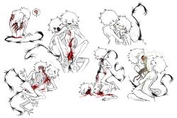 2025 black_tail blood blood_splatter bodily_fluids bondage bound digital_drawing_(artwork) digital_media_(artwork) duo ember_(jejejunum) emetophilia flesh flower fur genitals gore hair hard_vore hi_res humanoid humanoid_on_humanoid humanoid_penetrated humanoid_penetrating humanoid_penetrating_humanoid jejejunum male male/male male_penetrated male_penetrating male_penetrating_male masochism multiple_images penetration penis plant red_penis restraints rope rope_bondage scratches selfcest severed_arm severed_body_part severed_limb sex skinny spirit square_crossover tail tailed_humanoid tearing_flesh tearing_skin tears teeth vomit vomiting vore white_body white_fur white_hair wounded