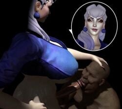 3d 3d_(artwork) amateur_artist bbm big_ass big_breasts black_background blowjob blowjob_face censor_lines censored dark-skinned_male dark_skinned_penis dominant_futa earrings evelynn_(league_of_legends) fat_male femdom futa_on_male futanari futanari_penetrating futanari_penetrating_male hand_on_head k/da_all_out_evelynn k/da_all_out_series k/da_series league_of_legends lipbite long_nails mosaic_censoring muscular_female orgasm_face reaction_image reaction_shot toned_body toned_futa ugly_bastard voluptuous_body voluptuous_futa white_hair