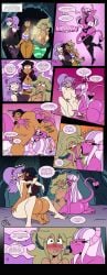 4girls amity_blight areola arms_around_neck arms_around_partner ass beige_hair big_ass big_breasts blush blush_lines breasts brown_hair brown_skin canon_couple cave closed_eyes comic comic_panel demon demon_girl dialogue disney eyelashes female fingering fingering_partner fingering_pussy freckles_on_face french_kiss french_kissing frostbiteboi group hands_on_cheeks hands_on_face heart-shaped_pupils heart_eyes kissing_partner licking_cheek licking_lip licking_pussy light_skin long_tongue looking_at_another luz_noceda medium_breasts moaning moaning_in_pleasure naked naked_female nipples original_character pink_hair pink_skin pleasured_face pointy_ears poking_ass pussy saliva_string saliva_trail seductive seductive_gaze staring_up succubus succubus_horns succubus_tail succubus_wings sucking_breasts sucking_nipple tail_in_ass tail_on_ass tanned_skin text the_owl_house the_owl_house_(finale) thick_ass thick_thighs tongue tongue_kiss tongue_kissing tongue_licking tongue_out vee_(the_owl_house) vee_(the_owl_house)_(human) white_skin yuri