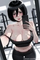 1girls ai_generated attack_on_titan beautiful big_ass big_breasts black_eyes black_hair blush bubble_ass bubble_butt curvy curvy_body curvy_female curvy_females day daytime excited excited_female female female_only gym gym_clothes gym_uniform horny horny_expression horny_face horny_female huge_ass huge_breasts in_heat indoors inside mikasa_ackerman patreon patreon_username pose rissuai self_upload selfie sexy sexy_armpits sexy_ass sexy_body sexy_female sexy_pose shingeki_no_kyojin short_hair solo_focus strap_slip submissive submissive_female toned toned_body toned_female tongue_out young younger_female