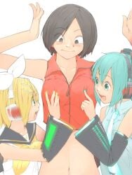 hatsune miku from vocaloid by akimbo (artist)