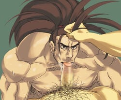 bara haohmaru haoumaru male male_only muscle muscles nude oral samurai_shodown yaoi