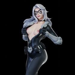 3d 3d_(artwork) black_cat_(fortnite) black_cat_(marvel) blender felicia_hardy flashing_breasts fortnite fortnite_(marvel_comics) marvel marvel_comics self_upload spider-man_(series)
