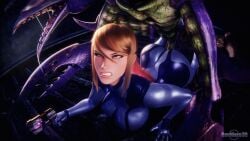 samus aran from metroid by revniero3d