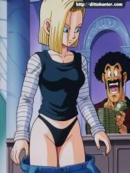 ai_generated android_18 animated dragon_ball_z grok panties video