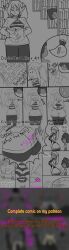 1boy 1girl 1girls alexx_art ass_expansion bbw boobs_expansion breasts_expansion butt_expansion comedy comic comic_panel dark-skinned_male dark_skin dialog dialogue dialogue_box dialogue_bubble frieren frieren_beyond_journey's_end heart_eyes magic oc ovulating ovulation patreon slapping_ass slapping_butt