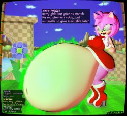 amy rose from sega by vornexlipa