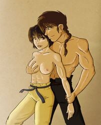 akane_tendo clothing groping_breasts ranma-kun ranma_1/2 ranma_saotome retro_raul small_breasts