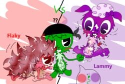 cum_in_mouth flaky_(htf) happy_tree_friends lammy_(htf) masturbation sperm_cell tagme