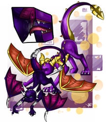 cynder dragon female feral feral_on_feral male mythological_creature mythological_scalie mythology scalie spyro spyro_the_dragon tagme tail