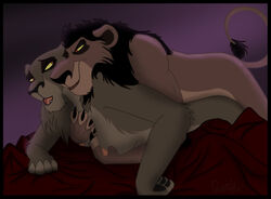 breast_grab breasts disney lion lioness nipples nuka quarko-muon scruffy_(character) tagme the_lion_king the_lion_king_ii:_simba's_pride