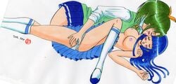 blush clothing fingering midorikawa_nao pretty_cure reika_aoki skirt small_breasts smile_precure tagme yuri yuzu_moto